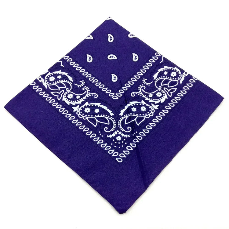 Colorful bohemian bandana headband with paisley pattern for summer wear